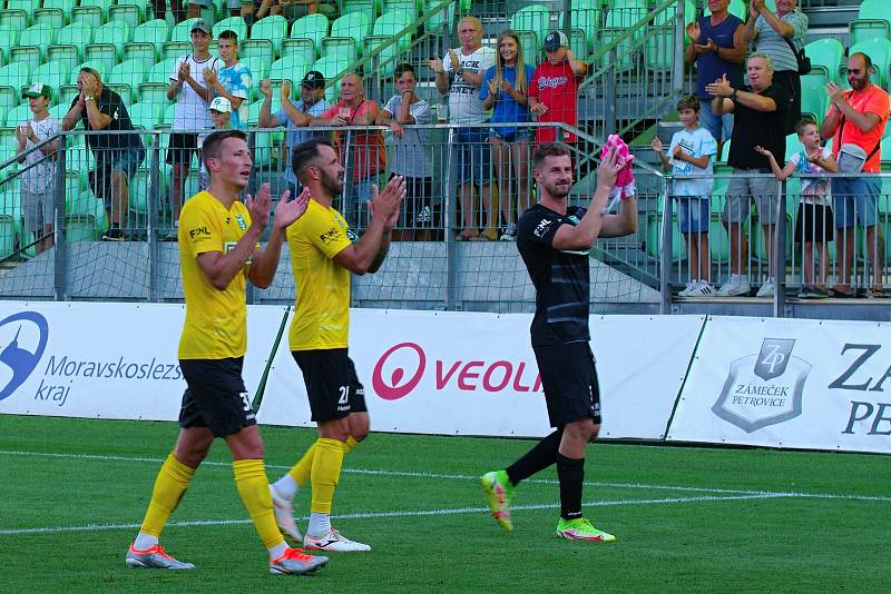 Zápas 2. kola fotbalové FORTUNA:NÁRODNÍ LIGY MFK Karviná - Vlašim 3:2.