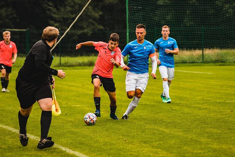 Zápas 5. kola fotbalové I.A třídy, skupiny B, Raškovice - Horní Suchá 4:2.