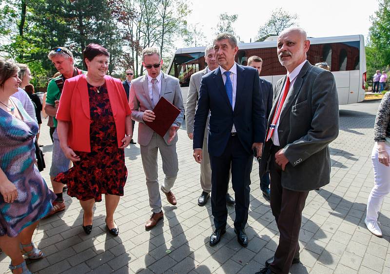 Vládní návštěva v Moravskoslezském kraji, 25. dubna 2018, Domov Březiny v Petřvaldu.