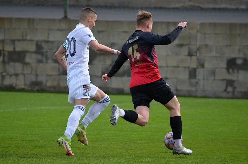 Zápas 17. kola fotbalové divize F MFK Karviná B - Nový Jičín 2:2. Foto: MFK Karviná