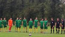 Fotbalisté Dolních Datyní ovládli v krajském přeboru obě okresní derby - v 7. kole porazili Slavii Orlovou 3:1 a ve 13. kole Český Těšín 4:0. Fotogalerie je ze zápasu Dolní Datyně - Český Těšín 1:3, který se hrál 15. srpna 2020.