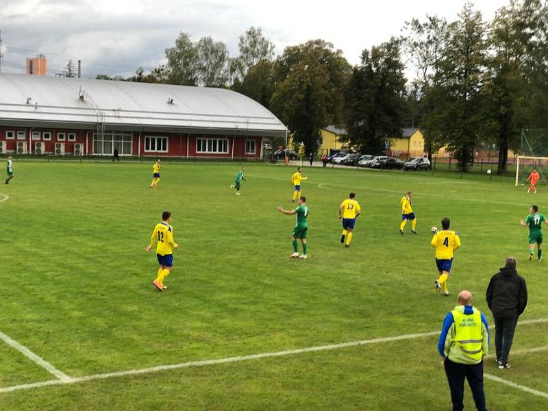 Zápas 7. kola fotbalové I.A třídy, skupiny B, Stonava - Staré Město 4:0.