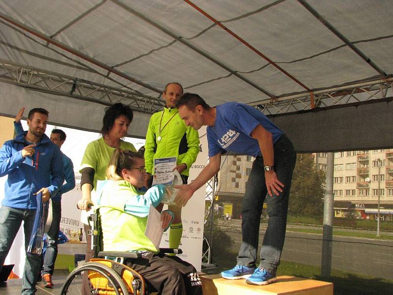 Havířovská desítka 2016, vyhlášení vítězů běhu na 10 km. 