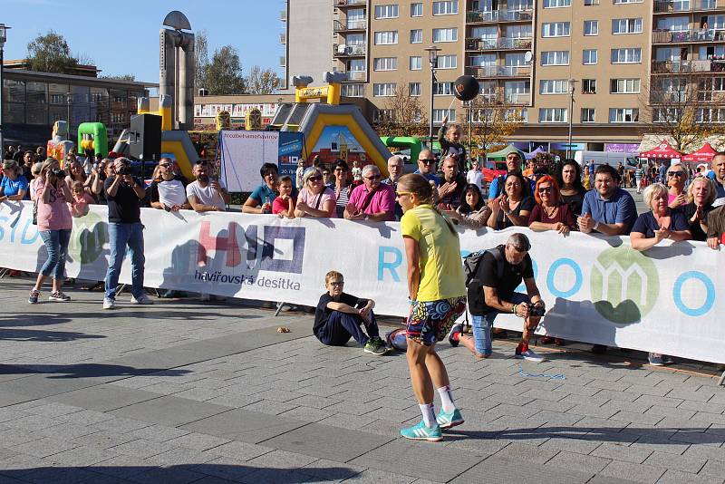 Havířovská desítka 2019. Vítězka běhu na 10 km Eva Filipová.