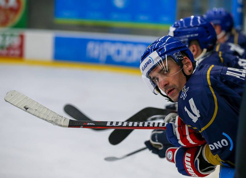 Havířovští hokejisté (v bílém) nestačili na Kladno a dál bojují o play-off.