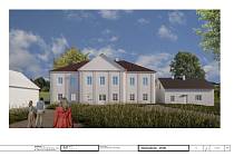 Vizualizace možné budoucí podoby zámku v Doubravě po rekonstrukci.