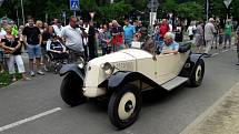 Setkání řidičů starých aut a motocyklů v Bohumíně, které pořádal Veteran car club Ostrava v sobotu 3. srpna 2019.