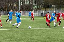 Zápas 17. kola krajského přeboru Slavia Orlová - Oldřišov 2:1.