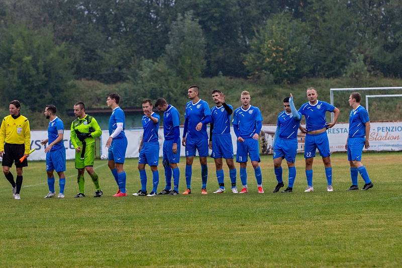 Zápas 3. kola fotbalové I.A třídy, skupiny B, Bystřice - Horní Suchá 0:0.