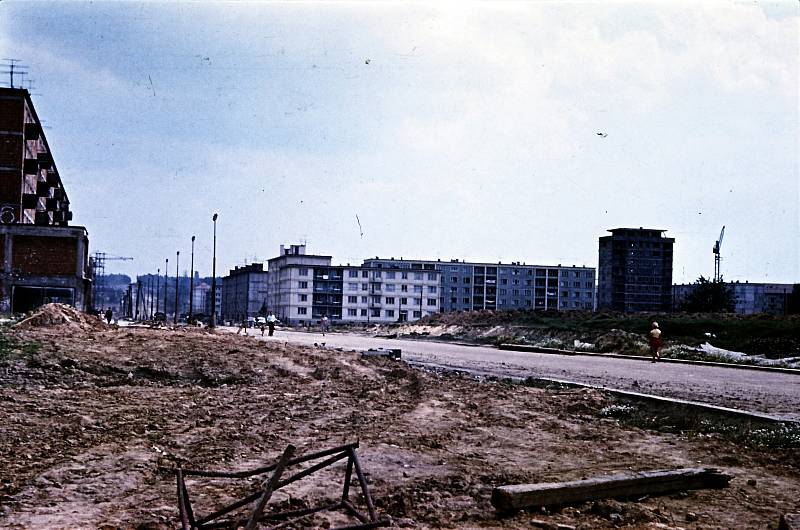 Historické fotografie zachycující výstavbu Havířova.  Foto: archiv Spolku přátel historie města Havířova