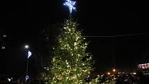 Rozsvícení vánočního stromu v Orlové, listopad 2022.
