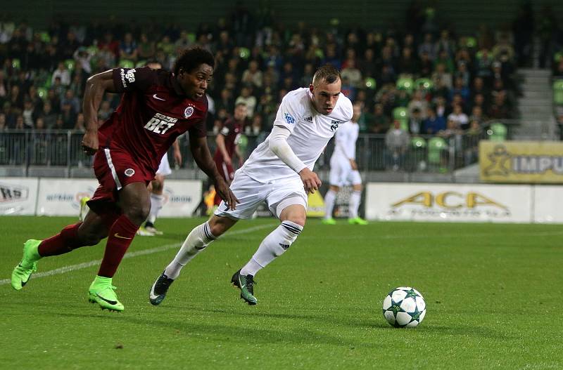 Momentky z utkání Karviná (v bílém) - Sparta 1:1.