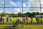 Fotbalový trénink bohumínských fotbalistů s brankářem Tomášem Vaclíkem. Na fotografii Tomáš Vaclík.