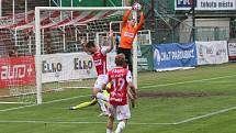 Pardubice - MFK Karviná (2:2), 30. kolo FORTUNA:LIGY, 2. května 2021. Hráno v Ďolíčku.