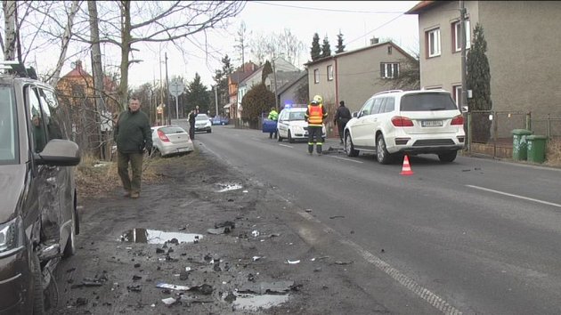 Nehoda v havířovské Frýštátské ulici. 