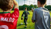 Fotbalový trénink bohumínských fotbalistů s brankářem Tomášem Vaclíkem. Na fotografii Tomáš Vaclík.