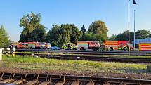 V Bohumíně se srazily dva vlaky, 27. června 2022.