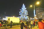 Vánoční strom na náměstí Republiky v Havířově.
