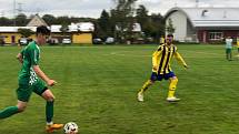 Zápas 7. kola fotbalové I.A třídy, skupiny B, Stonava - Staré Město 4:0.