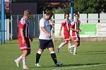 Dětmarovice (v bílém) porazily Bruntál 1:0.