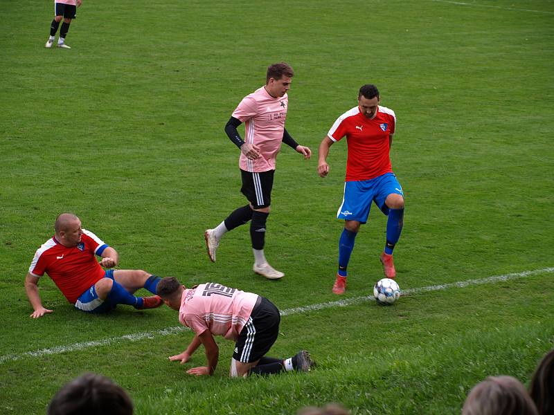 Zápas 9. kola I.B třídy, skupiny D, Slavia Stachovice - Vlčovice-Mniší 2:1.