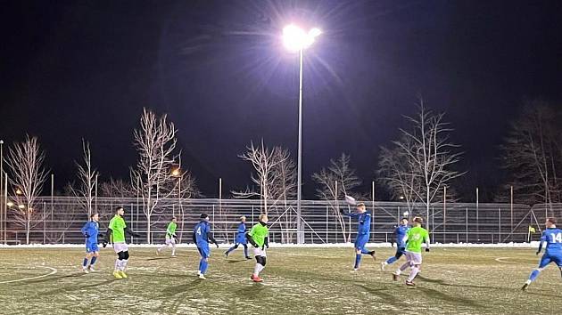 Přípravný zápas fotbalistů MFK Havířov - FK Čadca 3:1 na umělé trávě v Prostřední Suché.