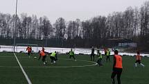 Fotbalisté Horní Suché v prvním přípravném zápase na jarní část I.A třídy porazili doma Hrabovou 3:2.