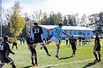 Zápas 13. kola okresního přeboru Karviné Horní Suchá B - Dětmarovice 4:0.