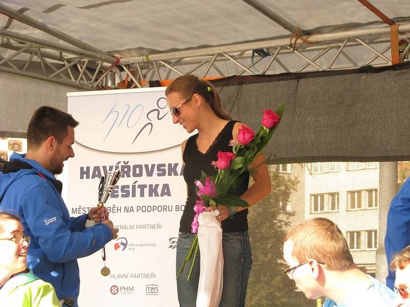 Havířovská desítka 2016, vyhlášení vítězů běhu na 10 km. 