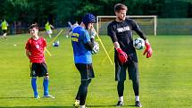 Fotbalový trénink bohumínských fotbalistů s brankářem Tomášem Vaclíkem. Na fotografii Tomáš Vaclík.