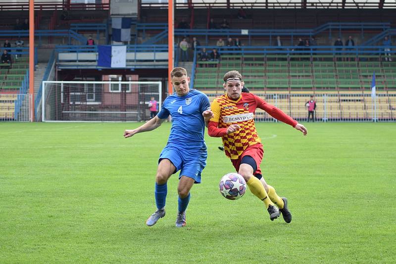 Zápas 20. kola fotbalové divize F MFK Havířov - Frýdlant 0:3, který se hrál 1. května 2022 v Prostřední Suché.