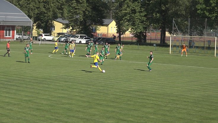Zápas 26. kola fotbalové I.A třídy, skupiny B, Stonava - Vratmov B 0:4. 