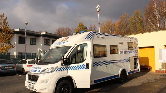 Mobilní služebna Městské policie v Havířově.