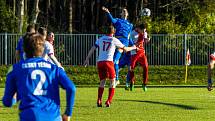 Zápas 16. kola krajského přeboru Slavia Orlová - Český Těšín 1:2.