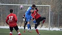 Zápas 16. kola fotbalové divize F Havířov - Bílovec 0:2, který se hrál 3. dubna 2022 na UT v Prostřední Suché. Foto: MFK Havířov/Viktorie Mrázová