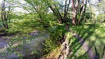 Břehy řeky Lučiny poznamenává každá větší voda. Meandry jsou chráněné, proto do nich člověk nemá zasahovat.