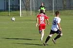 Dětmarovice (v bílém) porazily Bruntál 1:0.