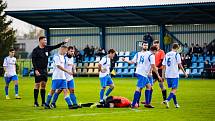 Zápas 13. kola I.A třídy, skupiny B, Lokomotiva Petrovice - Horní Suchá 0:2.