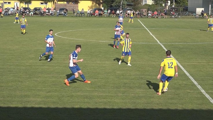 Zápas 5. kola fotbalové I.A třídy, skupiny B, Stonava - Baník Albrechtice 1:0.