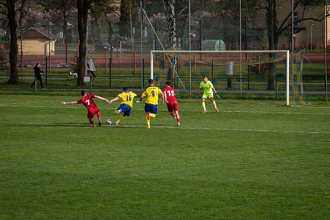 Zápas 19, kola krajského přeboru Stonava - Oldřišov 2:0.