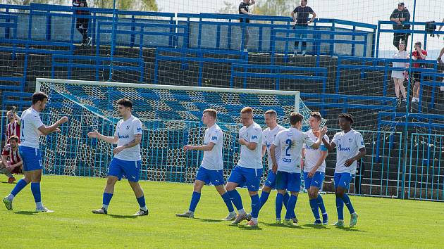 Zápas 20. kola fotbalové divize F MFK Havířov - Slavoj Olympia Bruntál 2:1.