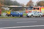 Nehoda dvou osobních automobilů na Ostravské ulici v Havířově.