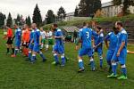 Zápas 12. kola okresního přeboru Karvinska Slovan Havířov - MFK Havířov B 2:2.