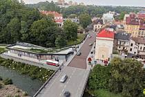 U mostu Přátelství na polské straně Těšína zmizí chátrající budova celnice, vyroste nová a dominantou bude replika tramvaje.