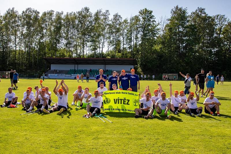 Zápas závěrečného 14. kola fotbalové I.B třídy, skupiny C, SK Horní Suchá - Oldřichovice 4:2.