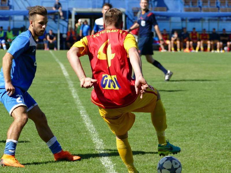 Havířov (v modrém) - Frýdlant n. O. 1:0.