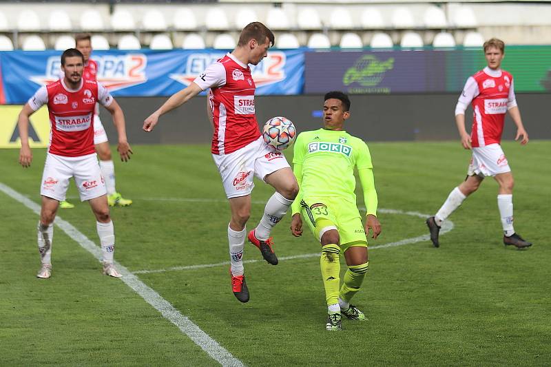 Pardubice - MFK Karviná (2:2), 30. kolo FORTUNA:LIGY, 2. května 2021. Hráno v Ďolíčku.