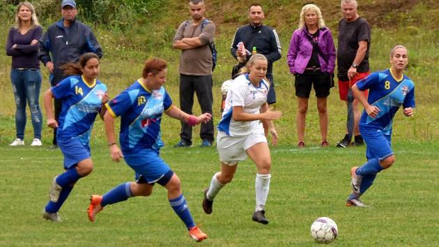 Havířovanky (v modrém) si v poháru poradily s Baníkem 3:0.