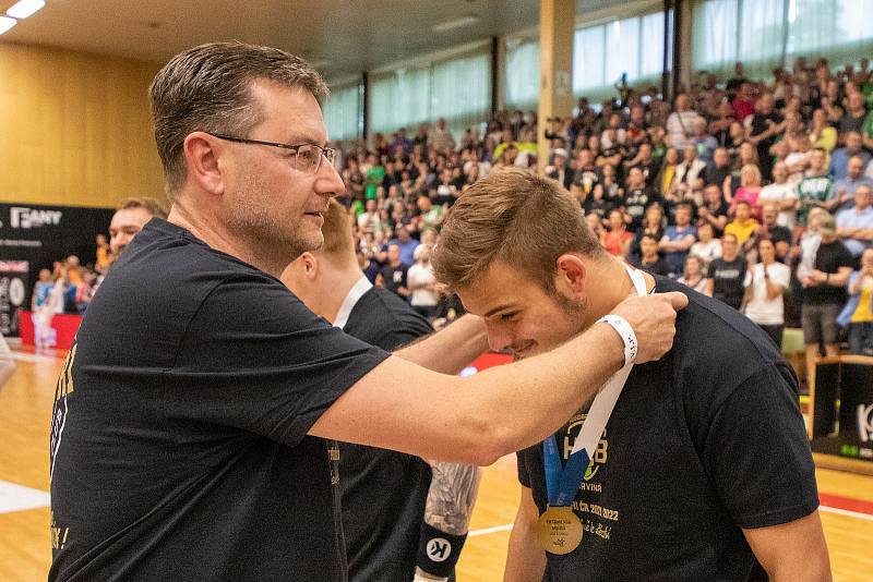 Finále play off házenkářské extraligy mužů - 5. zápas: Karviná - Talent tým Plzeňského kraje, 29. května 2022, Karviná.