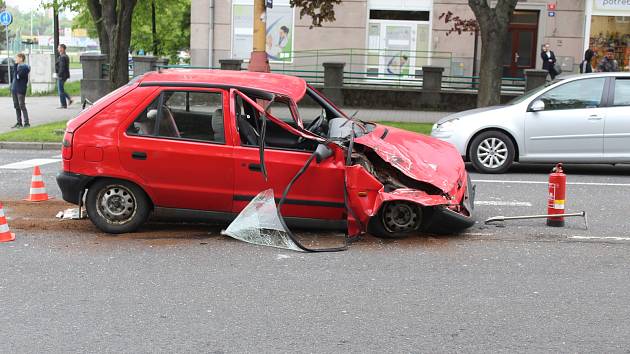 Nehoda v centru Havířova se naštěstí obešla bez zranění.
